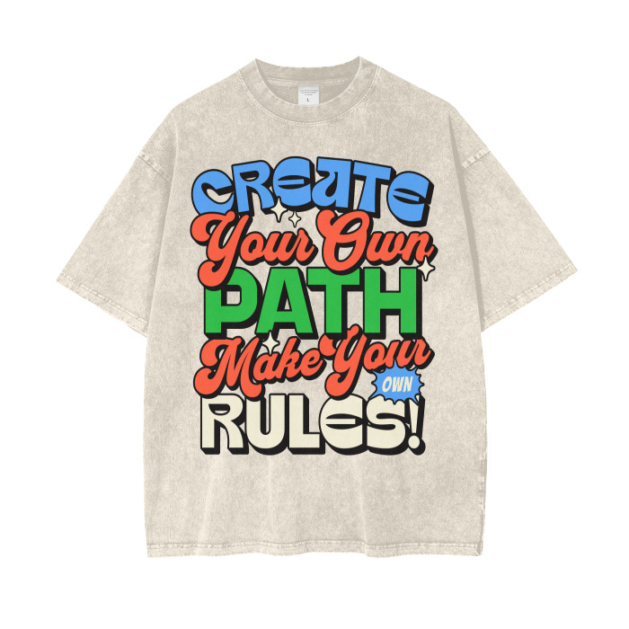 Acid Wash Oversize T-Shirt - 250 GSM