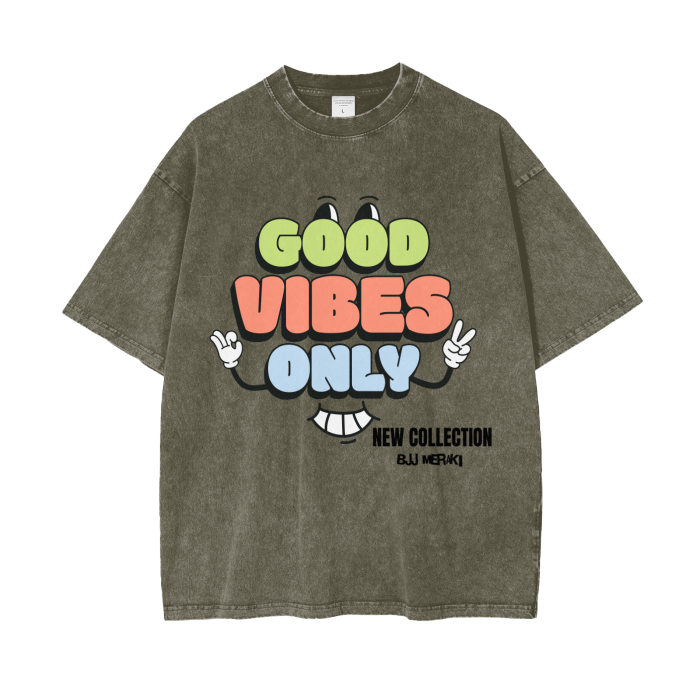 Acid Wash Oversize T-Shirt - 250 GSM