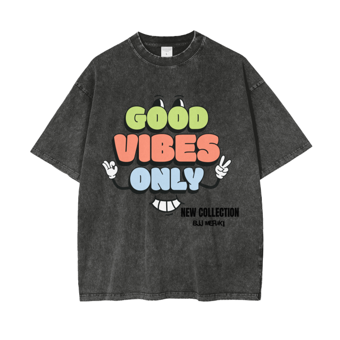 Acid Wash Oversize T-Shirt - 250 GSM