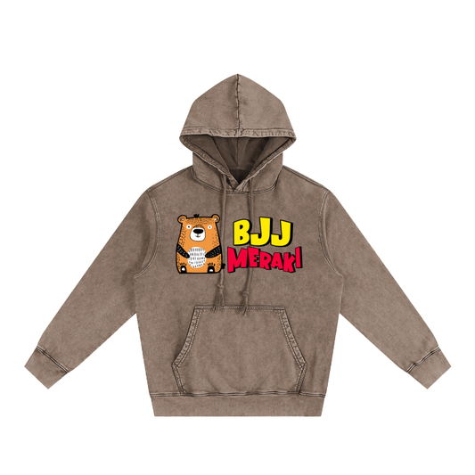 Heavyweight Pure Cotton Classic Snow Washed Hoodie