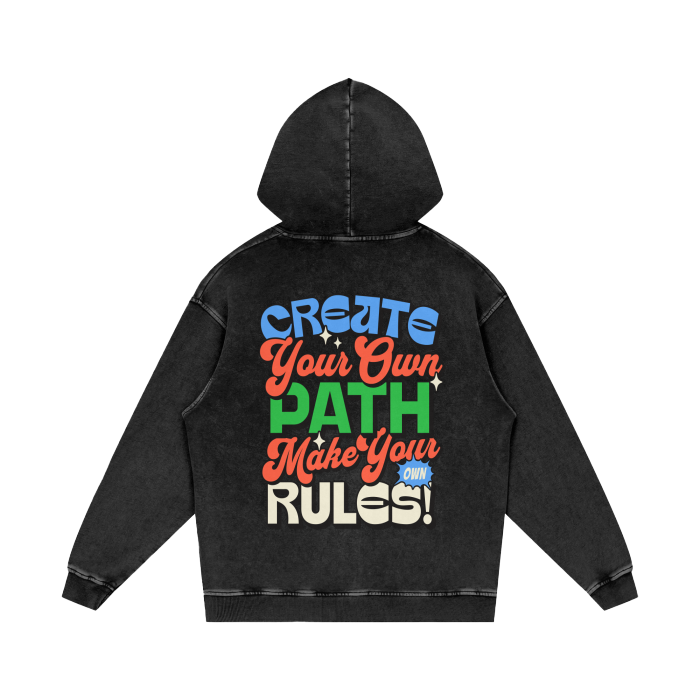 Acid Wash Oversize Hoodie - 420 GSM