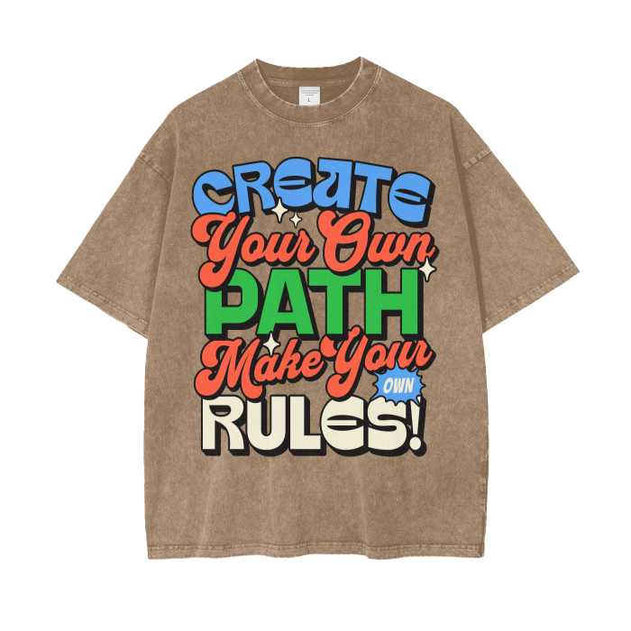 Acid Wash Oversize T-Shirt - 250 GSM