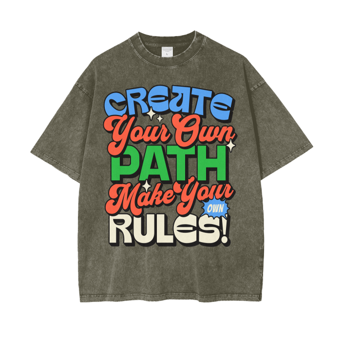 Acid Wash Oversize T-Shirt - 250 GSM