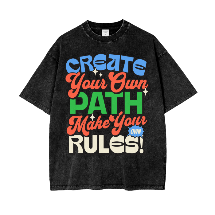 Acid Wash Oversize T-Shirt - 250 GSM