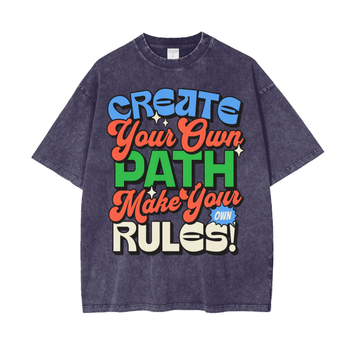 Acid Wash Oversize T-Shirt - 250 GSM