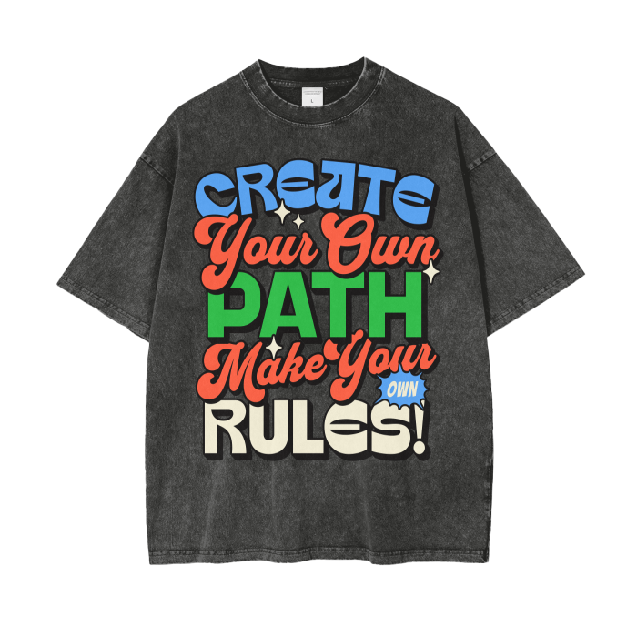 Acid Wash Oversize T-Shirt - 250 GSM