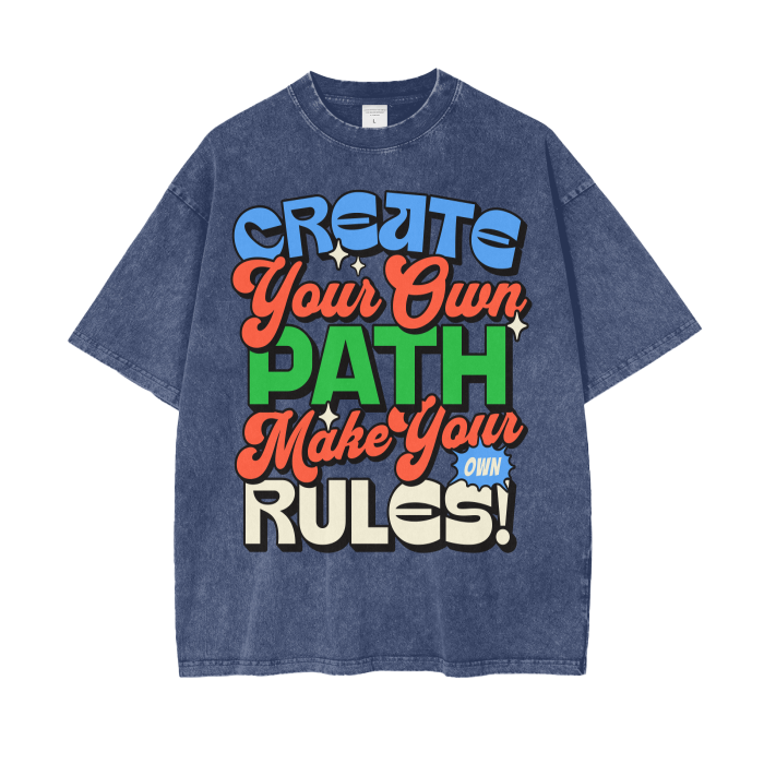 Acid Wash Oversize T-Shirt - 250 GSM