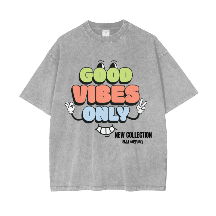 Acid Wash Oversize T-Shirt - 250 GSM