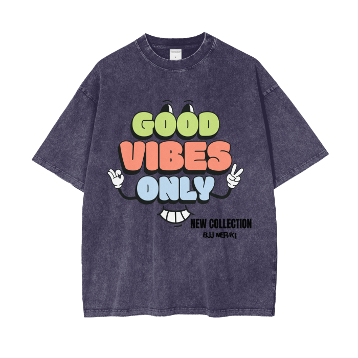 Acid Wash Oversize T-Shirt - 250 GSM