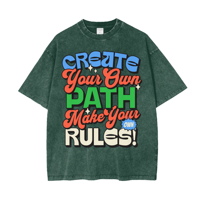 Acid Wash Oversize T-Shirt - 250 GSM