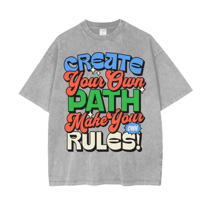 Acid Wash Oversize T-Shirt - 250 GSM