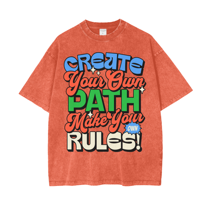 Acid Wash Oversize T-Shirt - 250 GSM