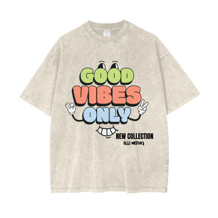 Acid Wash Oversize T-Shirt - 250 GSM